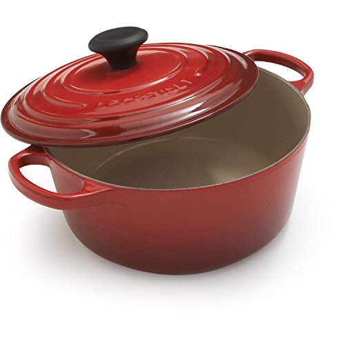 Image of Le Creuset Enameled Cast Iron Signature Round Dutch Oven, 4.5 Qt, Cerise